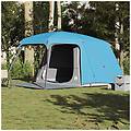 - tenda da campeggio con portico cupola 5persone blu impermeabile