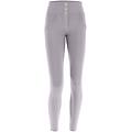 pantaloni push up wr. up 7/8 vita media cotone organico gull gray donna extra large