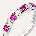 anello riviere silver elegance argento rodiato cubic zirconia collezione silver elegance misura 54
