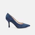 décolleté da donna in suede blu
