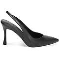 décolleté slingback nere tacco 9 5 cm