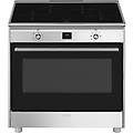 cg90cixt cucina a elettrico piano cottura a induzione nero acciaio inox
