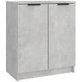 - scarpiera grigio cemento 59x35x70 cm in legno multistrato