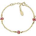bracciale con charms fissi bambino argento 925 gioiello junior brj3cugr3