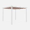 telone per pergola condate in poliestere 3x3 m. beige