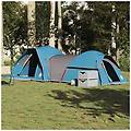 - tenda da campeggio per 5 persone blu impermeabile