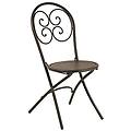 sedia pieghevole pigalle 924 marrone d' india