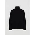 - pullover a collo alto in cachemire donna nero taglia s
