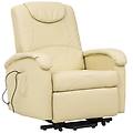 - poltrona relax elettrica reclinabile confort imbottita beige per interno salotto per anziani