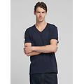t-shirt in cotone con scollo a v