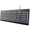 TRUST primo tastiera usb qwerty illuminata italiana nera