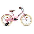 bici bambino dutchy 18 pollici rosa lucido con rotelle