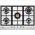 p755cprox piano cottura gas 5 fuochi acciaio inox 75 cm