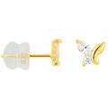 orecchini lobo bon ton oro giallo cubic zirconia collezione bon ton oro giallo