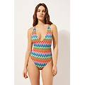 costume intero elegant chevron donna multicolore l