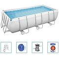 - set piscina power steel rettangolare 404x201x100 cm