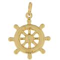 ciondolo unisex timone oro giallo gl101314