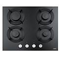 piano cottura gas 4 zone maris free fhmf 604 4gc bk black (60cm)
