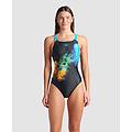 pezzo unico donna black-multi-turquoise