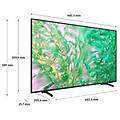 tv crystal uhd 4k 43 ue43du8070uxzt smart tv wi-fi black 2024 processore crystal 4k 4k upscaling