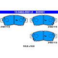ate set di pastiglie freno 13. 0460-5951. 2 anteriore