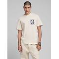 t-shirt girocollo con stampa vintage