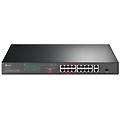 switch 16p rj45 10/100 poe+ 2p rj45 gigabit no poe 1p gigabit sfp combo