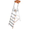 attica s108a06p 6 gradini 1. 29 m scalandrino in alluminio con cavalletto altezza stimata operativa