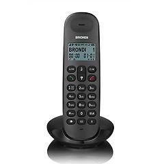Brondi Telefono Cordless Lotus Nero Big Display Sveglia