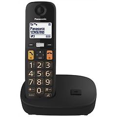 Panasonic Cordless Tgu110exb Tasti Grandi Blk Kx-tgu110exb