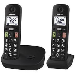 panasonic telefono cordless nero
