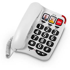 Spc Telefono Da Tavolo Comfort Numbers 2 Per Anziani