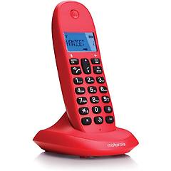motorola telefono cordless c1001l rosso