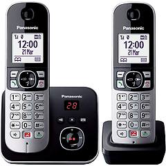Panasonic Kx-tg6862jtb Coppia Cordless Dect Display 1. 8''