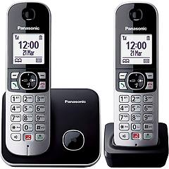 Panasonic Telefono Inalambrico Dect Kx-tg6852spb Duo Negro