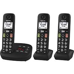 Panasonic Telefono Cordless Dect Kx-tgu133exb Nero Tasti