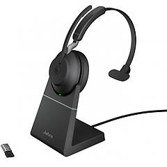 Jabra Evolve2 65 Cuffie Mono Wireless Supporto Di Ricarica