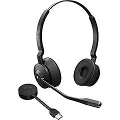 jabra gn engage 55 auricolare wireless a clip ufficio nero titanio