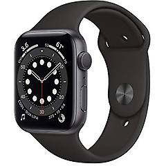 apple watch series 6 gps 44mm in alluminio grigio siderale sport nero