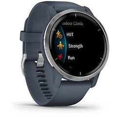Garmin Smartwatch Venu 2 Blu Granito Argento