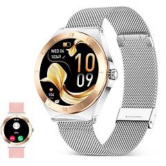 ksix smartwatch lya amoled 1. 19 2 cinturini in metallo e silicone modalità sport e salute