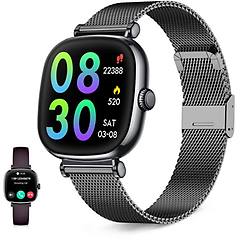 ksix iria go bluetooth 1. 7'' amoled nero/magenta cinturino metallo e silicone spo2 cardio sonno