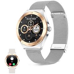 ksix smartwatch lya go display amoled da 1 19 batteria con durata di 5 giorni cinturino in metallo rosa e