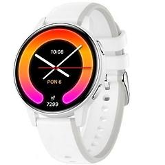forever igo watch 4 jw-600 bluetooth 46mm amoled bianco ip67 cardiofrequenzimetro