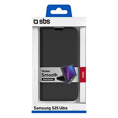 Sbs Custodia A Libro Nera Per Samsung Galaxy S25 Ultra