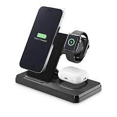 cellularline caricabatterie triple 15w nero