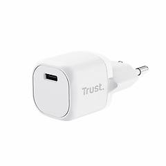 trust maxo caricatore usb c rapido 20w pd bianco