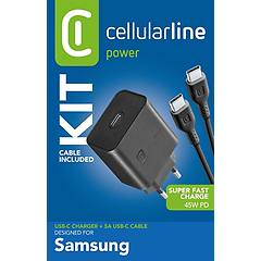Cellularline Super Fast Charger Kit Pd 45w Caricabatterie Da