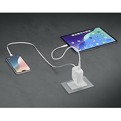 Cellularline Caricatore Usb 30w Con Cavo Retrattile Usb-c Bianco