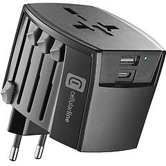 Cellularline Adattatore Da Viaggio 20w World Travel Charge